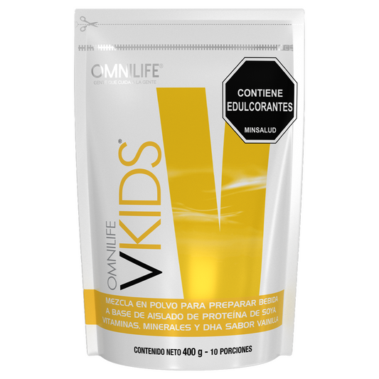 VKIDS sabor vainilla, ¡Nutrición inteligente para tus hijos, desde el primer sorbo!