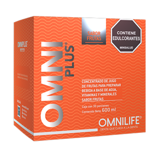 OmniPlus® Sabor Frutas – Defensas fuertes, cuerpo activo, mente clara