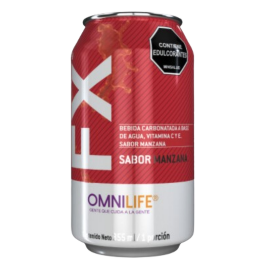 FX Sabor Manzana | Energía Refrescante con Vitaminas C y E (Six Pack)