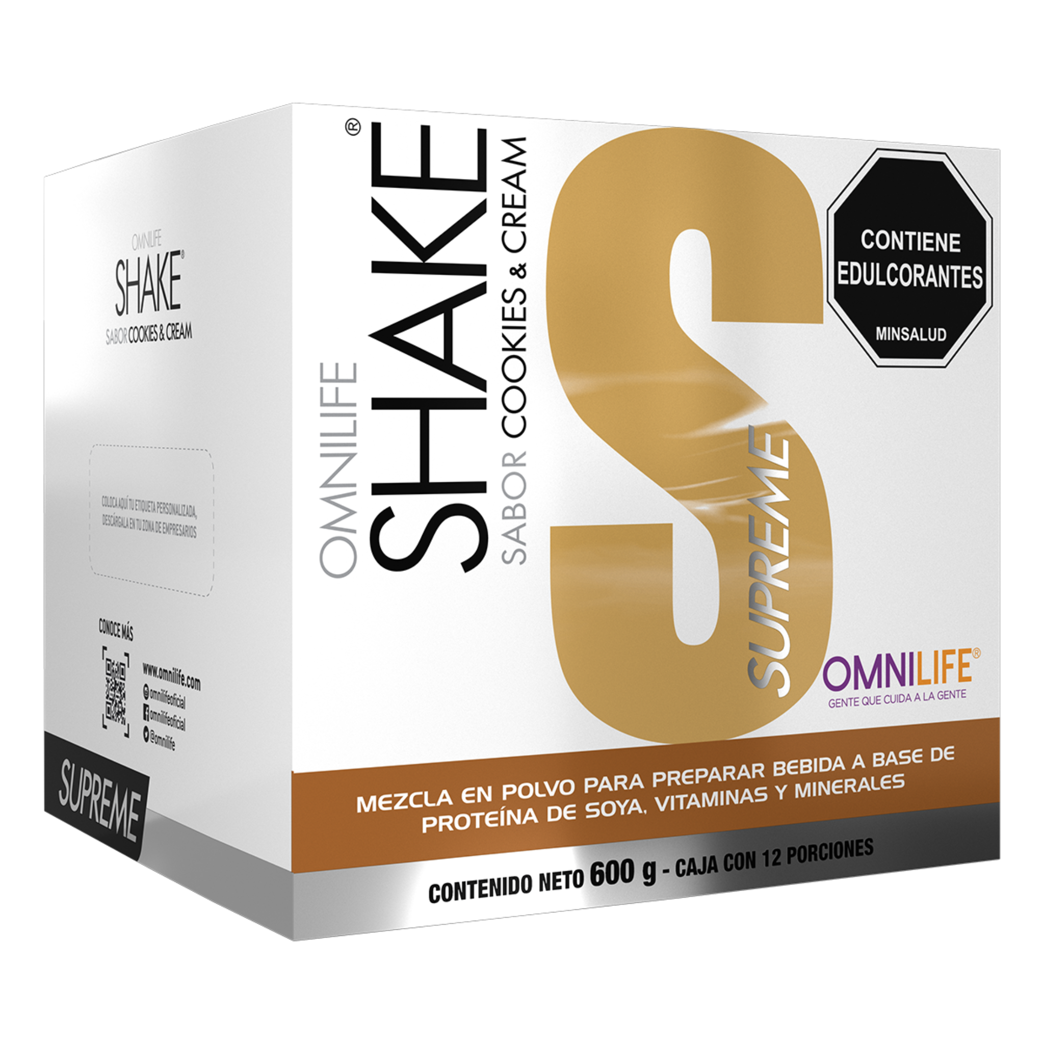 SHAKE SUPREME Cookies & Cream: Nutrición completa con sabor irresistible