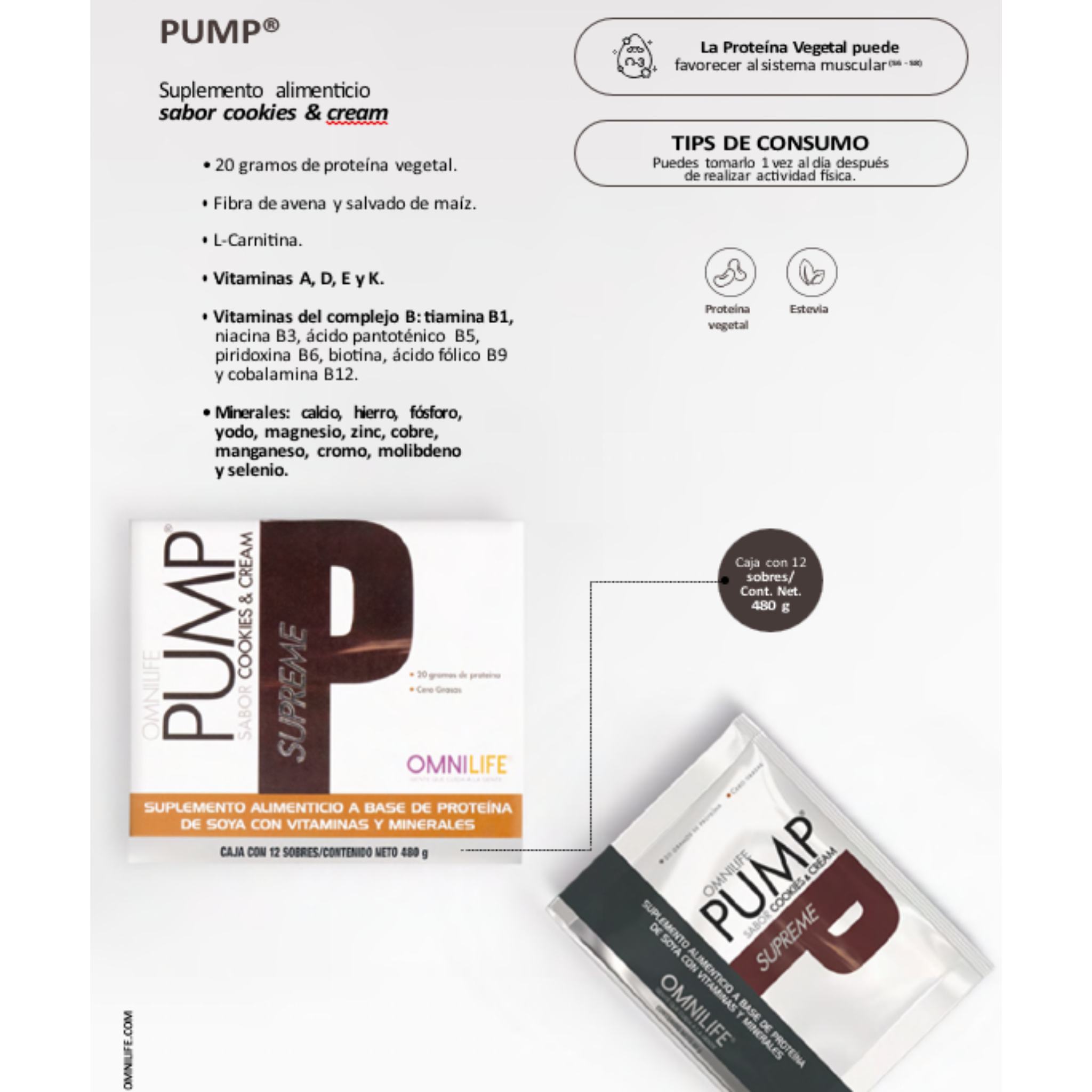 PUMP Supreme Cookies & Cream – ¡Potencia tu cuerpo con cada sorbo!