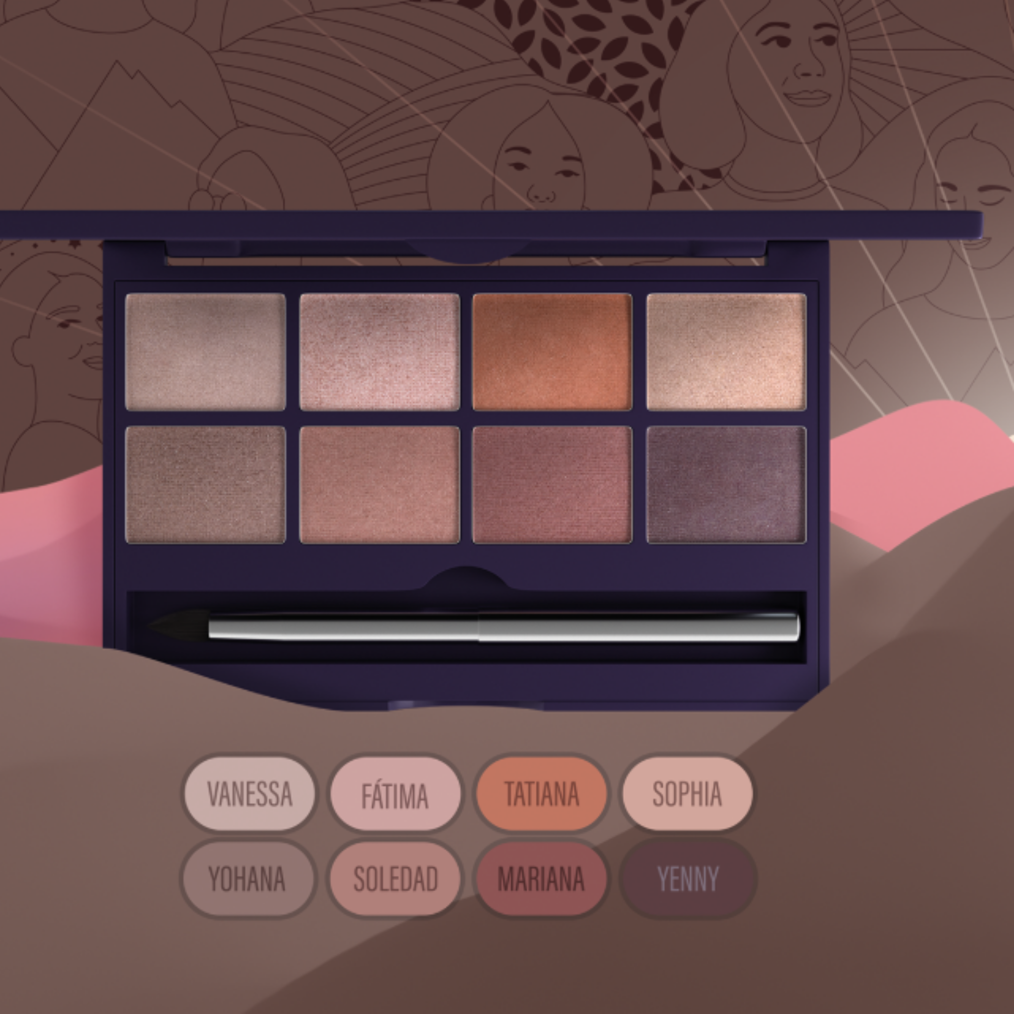 Paleta de Sombras Marrones – Realza tu mirada con tonos neutros y sofisticados