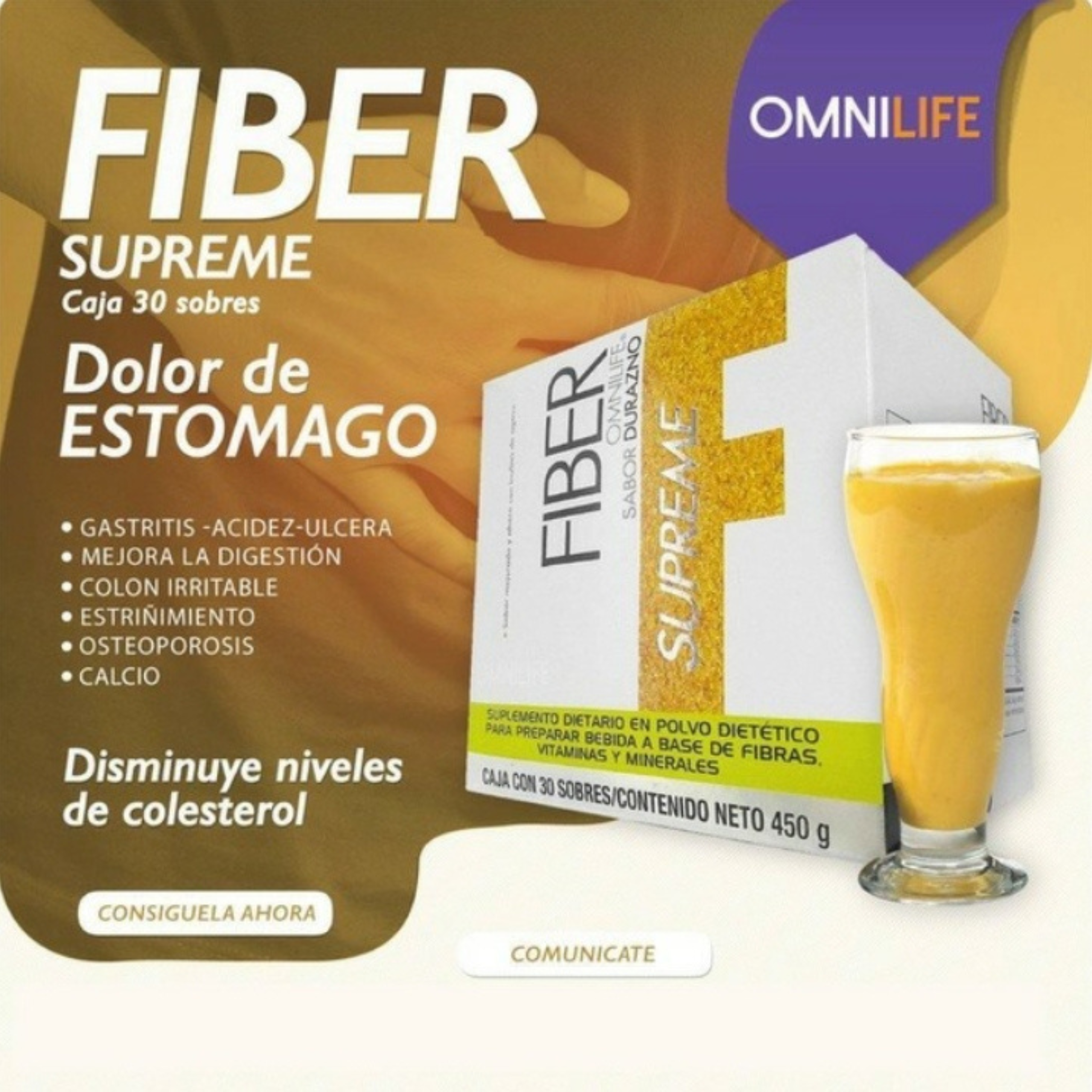 Fiber’n Plus Supreme Durazno Fibra con Sabor: Tu Digestión en Equilibrio Natural