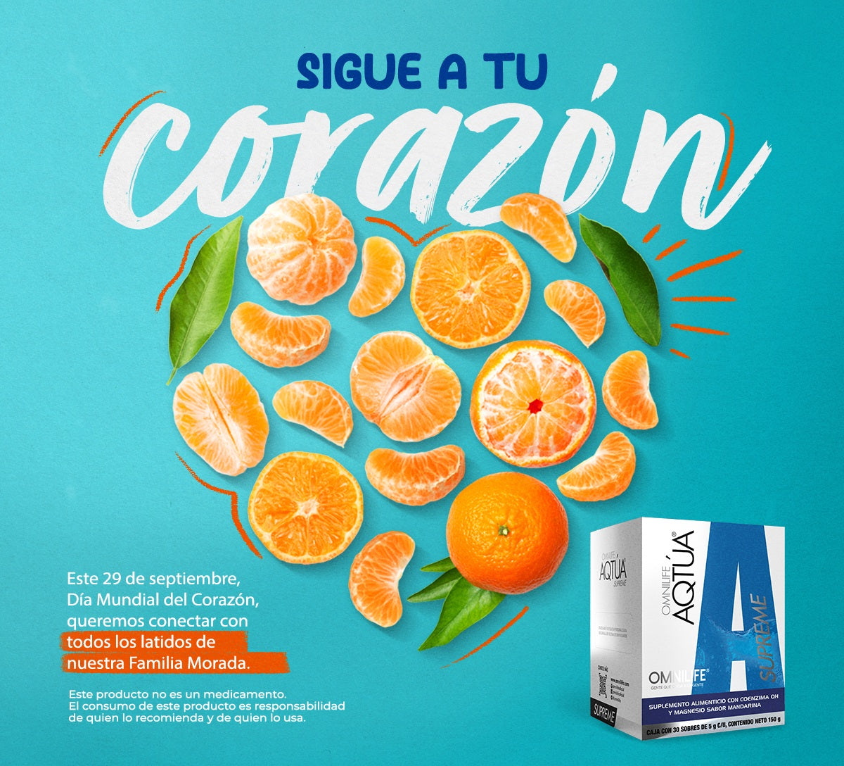 AQTÚA Supreme Sabor Mandarina: ¡Activa tu energía celular desde adentro!