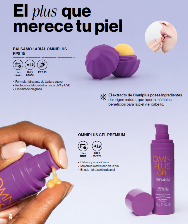 Balsamo Labial Omniplus FPS15 – Hidratación y protección intensa para tus labios