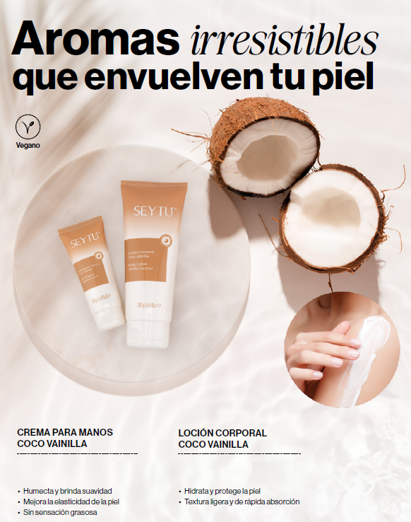 Crema para Manos Coco Vainilla – Hidratación deliciosa en cada aplicación