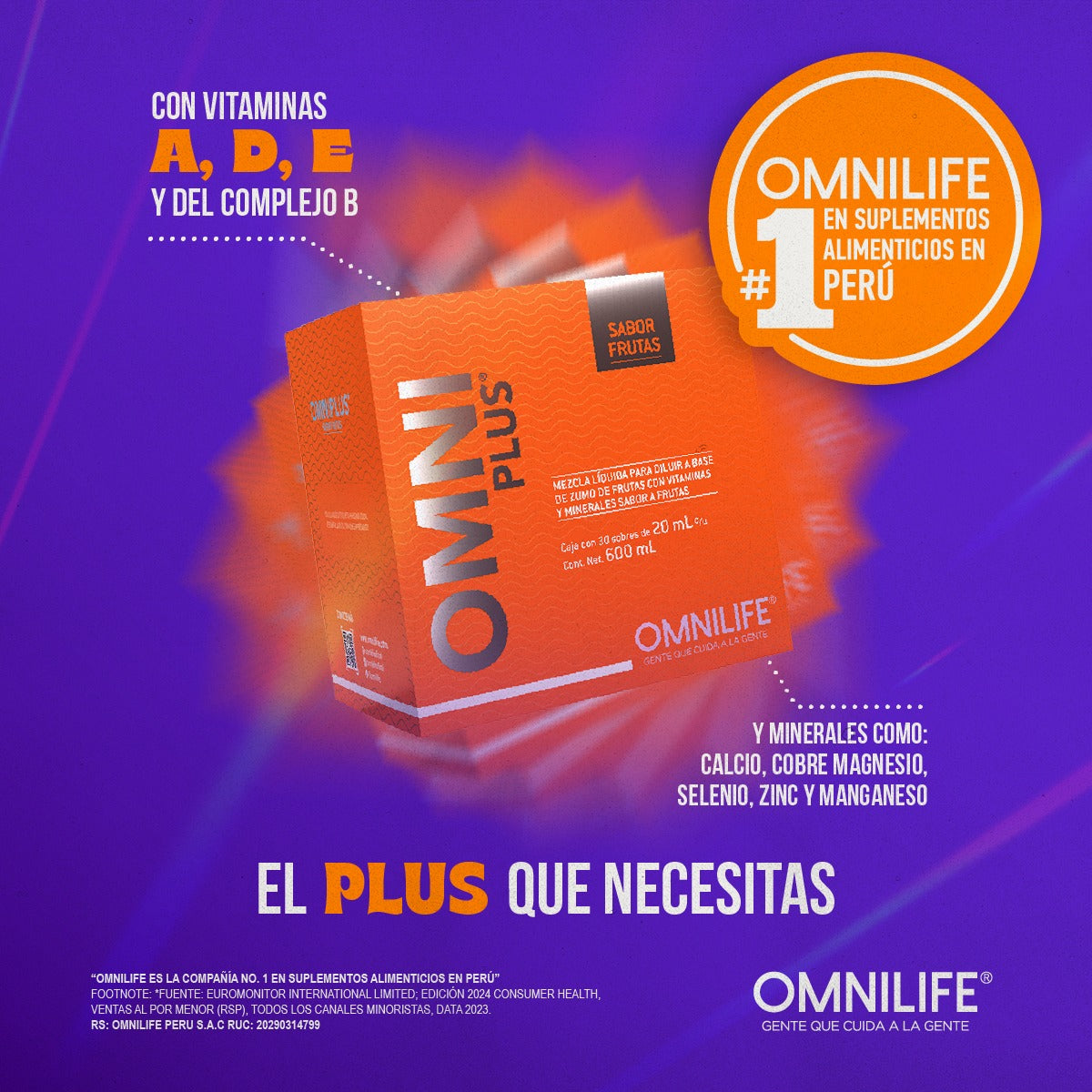 OMNI PLUS Naranja – Defensas fuertes, cuerpo activo, mente clara